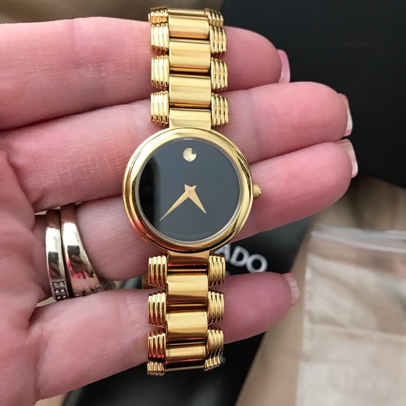 Movado Gold Serenade Swiss Quartz Watch - Picture 3 of 8